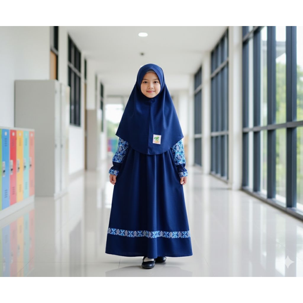 Seragam Sekolah Batik Custom Motif Kotak Kotak Jahit Baju TK PAUD SD SMP SMA Katun Batik Identitas K