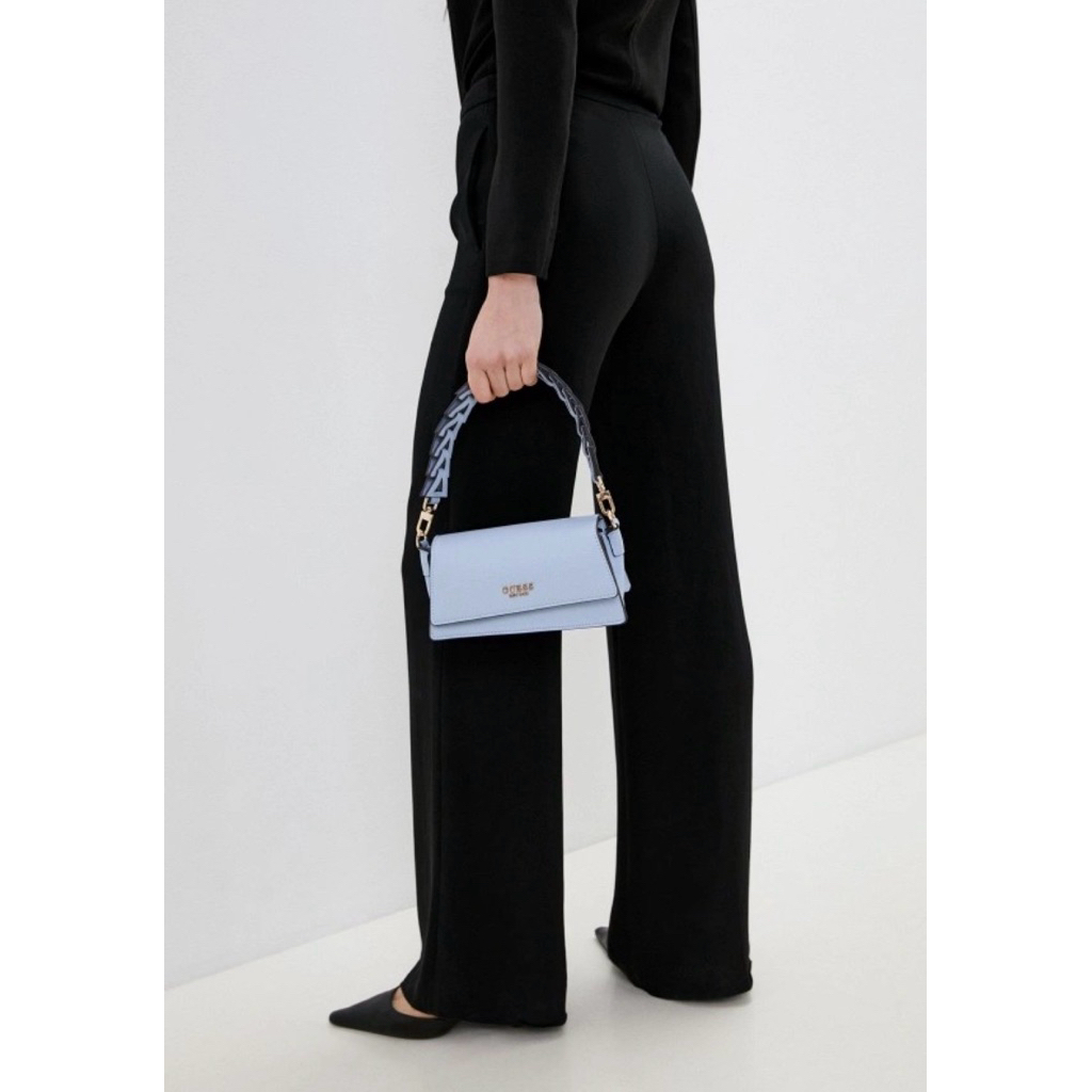 guess tiera flap shoulder bag