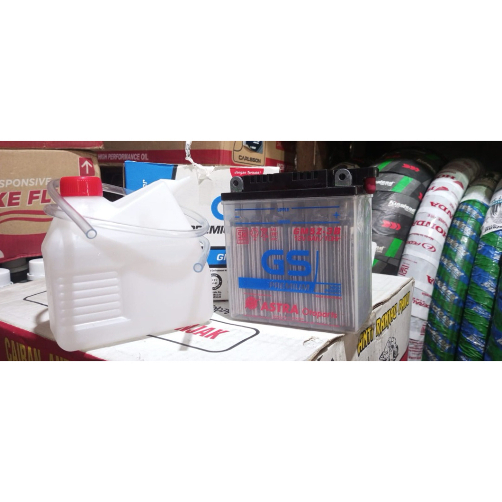 BATERAI BATRE AKI GS HONDA SUPRA OLD GRAND GS ASTRA 100% ORIGINAL