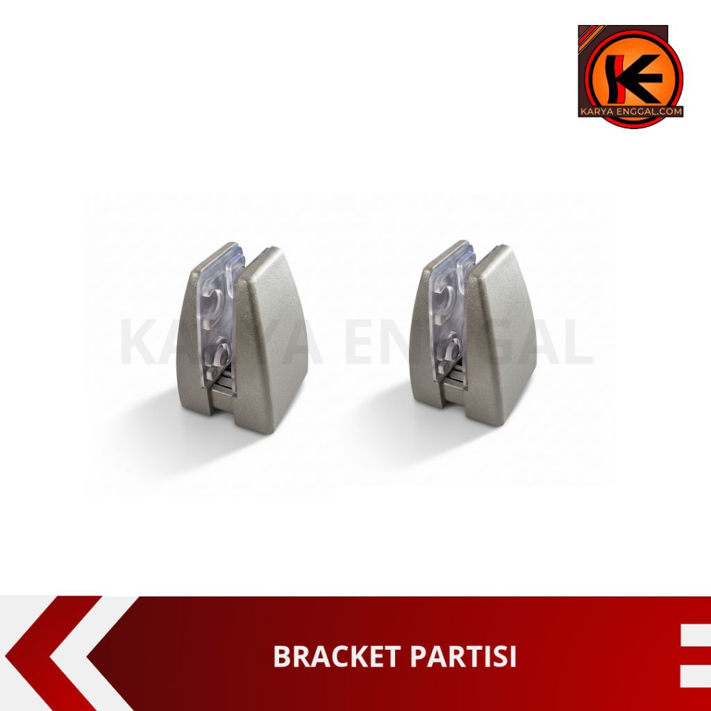 BRACKET PARTISI PENYEKAT KAYU AMBALAN KACA MEJA OFFICE TABLE