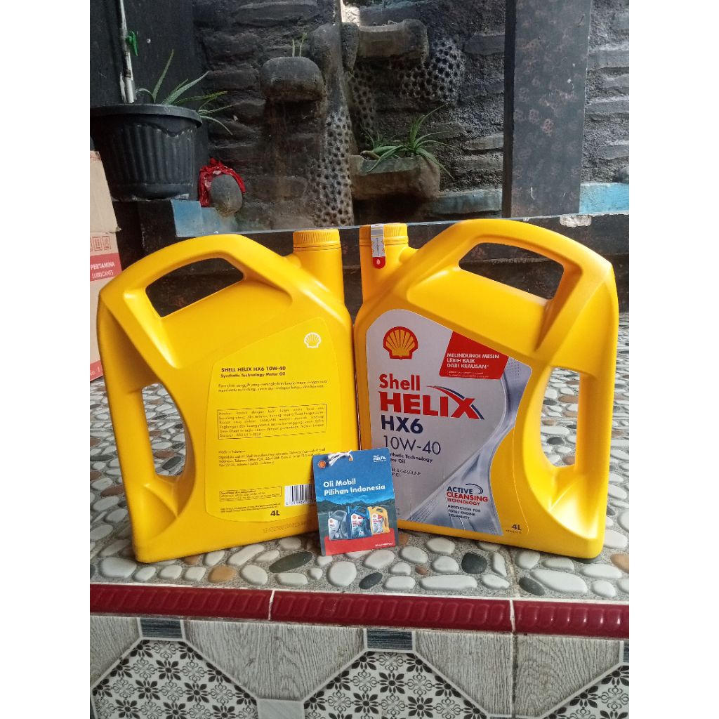 Oli Mobil Shell HELIX HX6 10W-40 4Liter