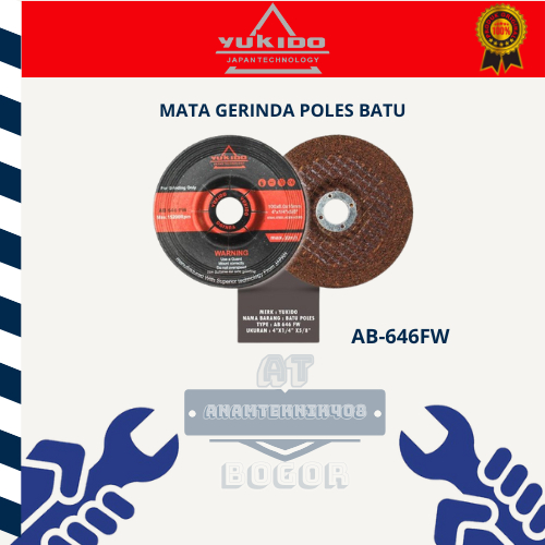 Mata Gerinda Poles 4" Grinding Wheel Yukido Batu Grinda Poles
