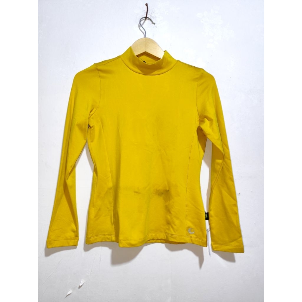 scelido - atasan kaos wanita lengan panjang kuning