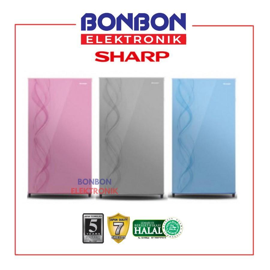 Sharp Kulkas 1 Pintu 175L SJ-N192D-AB/AP/AS AURORA BLUE/PINK 175 LITER LOW WATT / SJN 192 DAB DAP DA