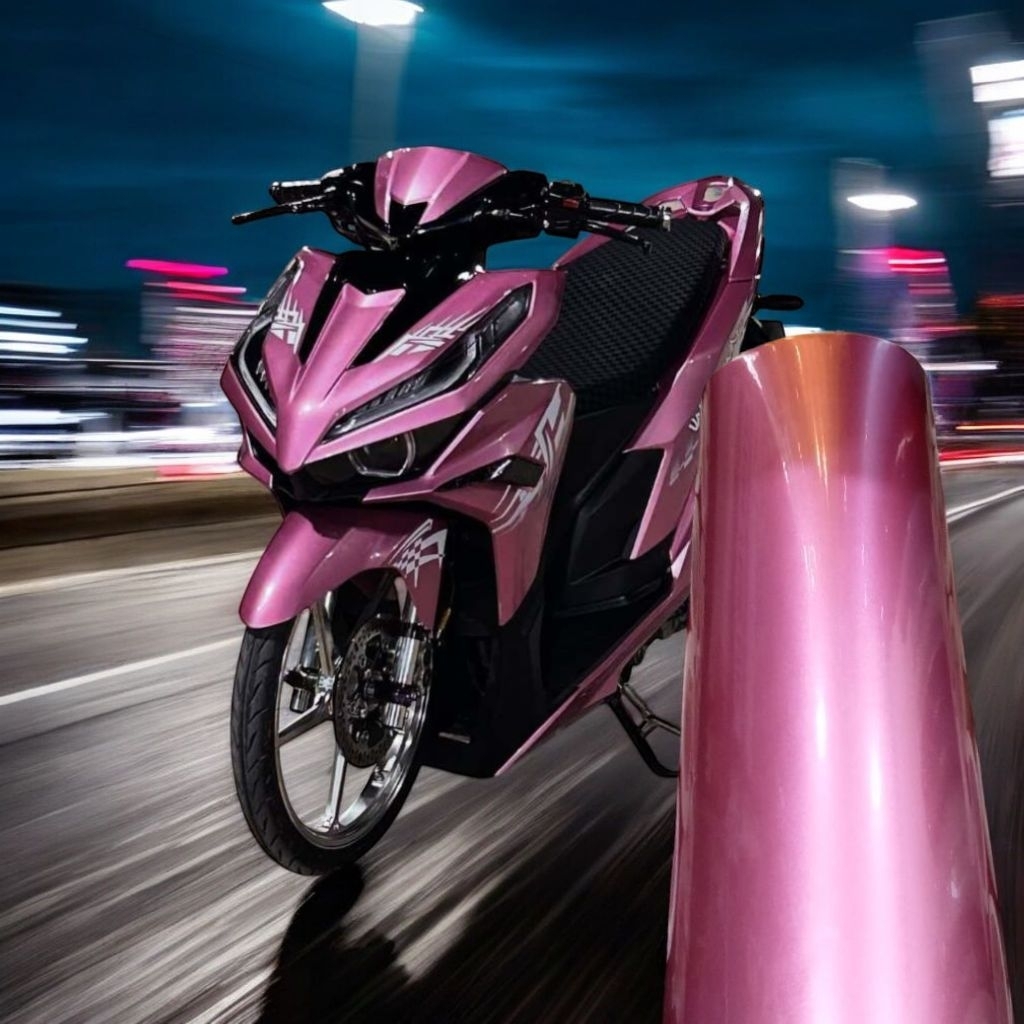Skotlet stiker motor milenium rose metalik skotlet pink muda candy skotlet soft pink metalik candy