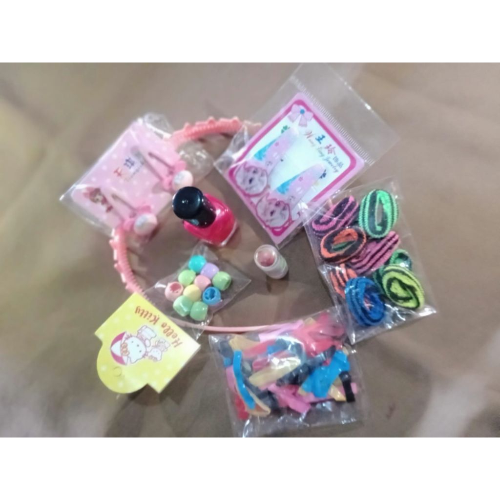 PAKET AKSESORIS ANAK ANAK##AksesorisAnak #JepitRambutAnak #KadoAnakPerempuan #MainanAnak #SetAksesor
