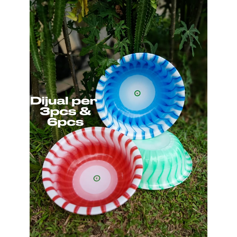 3PCS BASKOM BUNGA PLASTIK 30CM/ BASKOM AIR / BASKOM SERBAGUNA / BASKOM SAYUR / BASKOM RIUNGAN