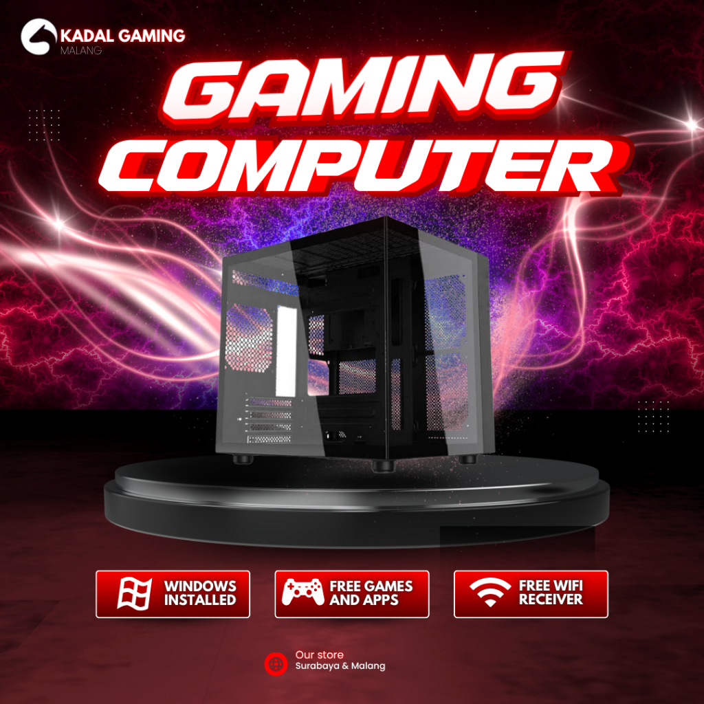 PC GAMING INTEL CORE I3 12100F RTX 2060 6GB 16GB SSD 256GB DDR4