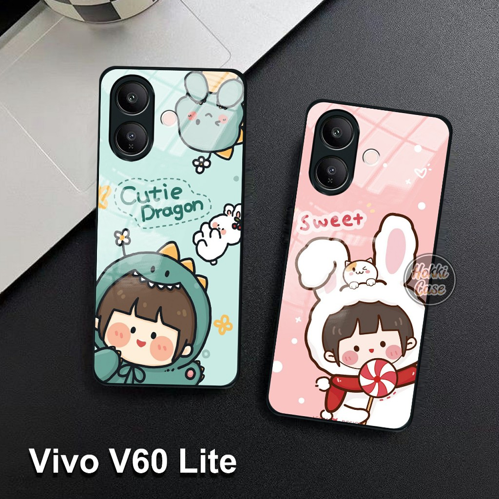 Case Vivo V60 Lite - Softcase Glass Vivo V60 Lite - Casing Hp Vivo V60 Lite 5G - Silicon For Vivo V6