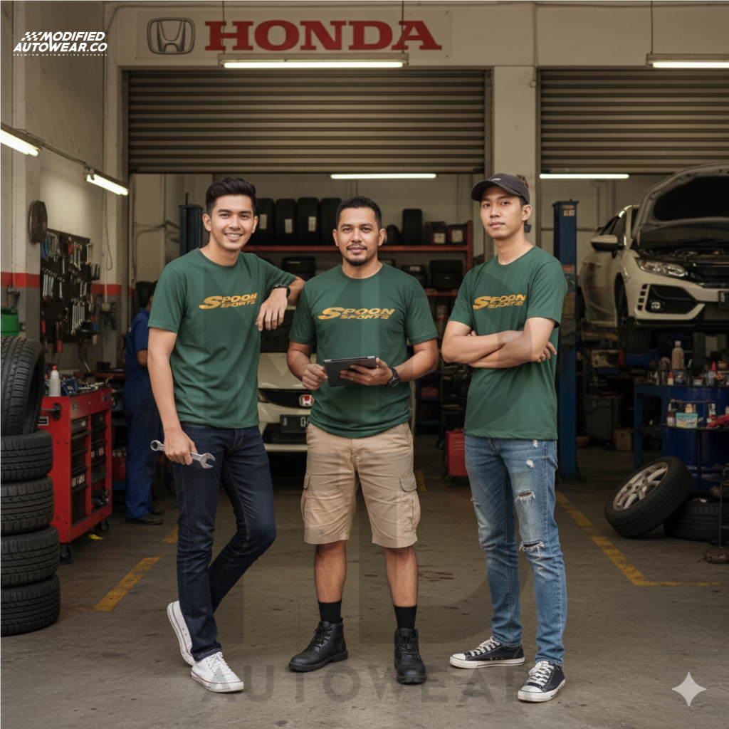 kaos spoon sport modified autowear kaos mobil kaos otomotif premium tshirt spoon sport