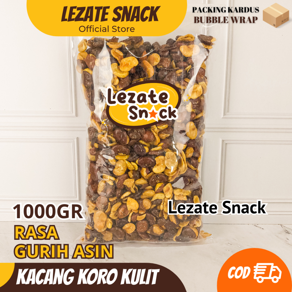 Kacang Koro Kulit 1KG Gurih Asin / Kacang Kiloan Murah / Kacang Koro Kupas Kacang Bali Kiloan