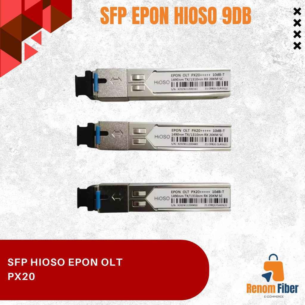 SFP EPON HIOSO 10DB Untuk Semua OLt Epon