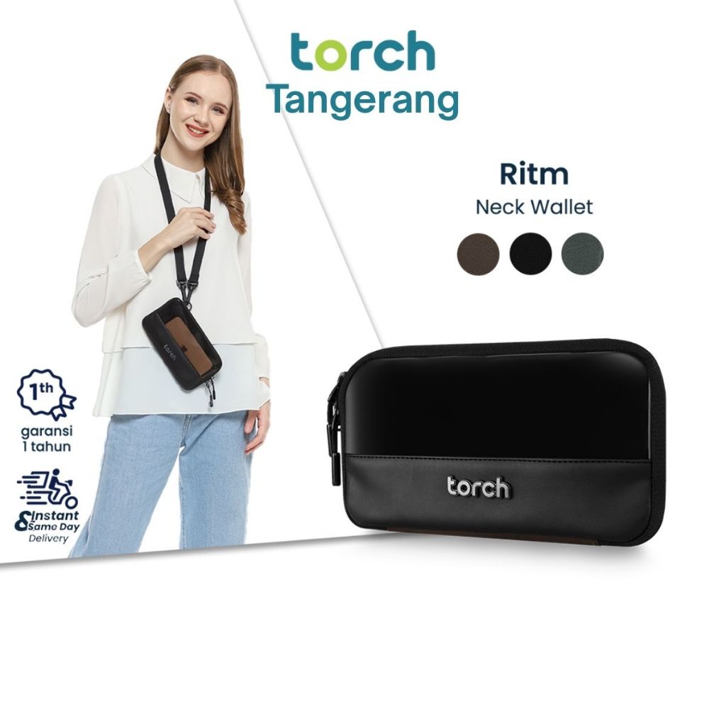 TORCH Ritm 3 in 1 Neck Wallet Sling Bag Clutch Dompet Kartu Tas HP Transparan Konser Multifungsi