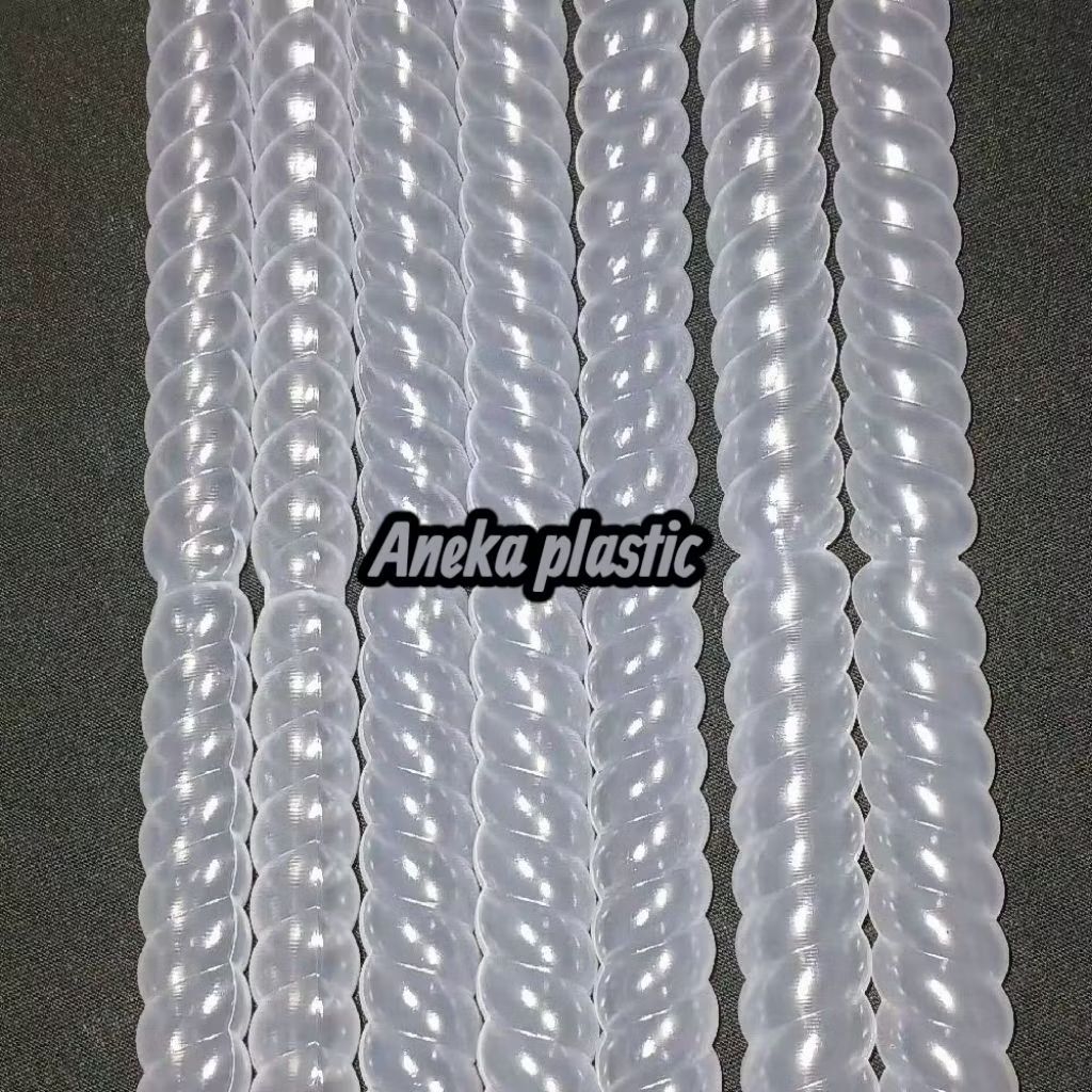 plastik es ulir plastik es bentuk ulir 100pcs