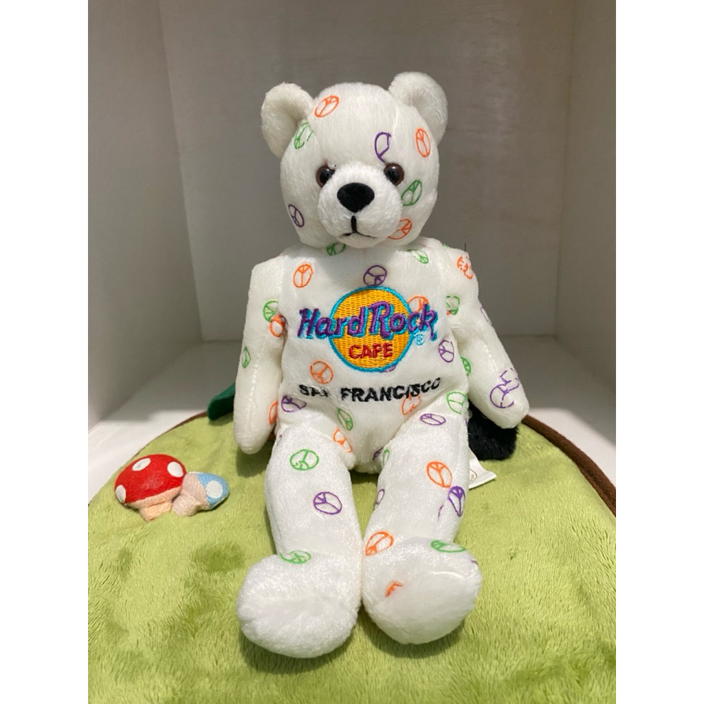 Boneka Beruang Hard Rock San Francisco Peace Bear Original / Boneka Teddy Bear Herrington
