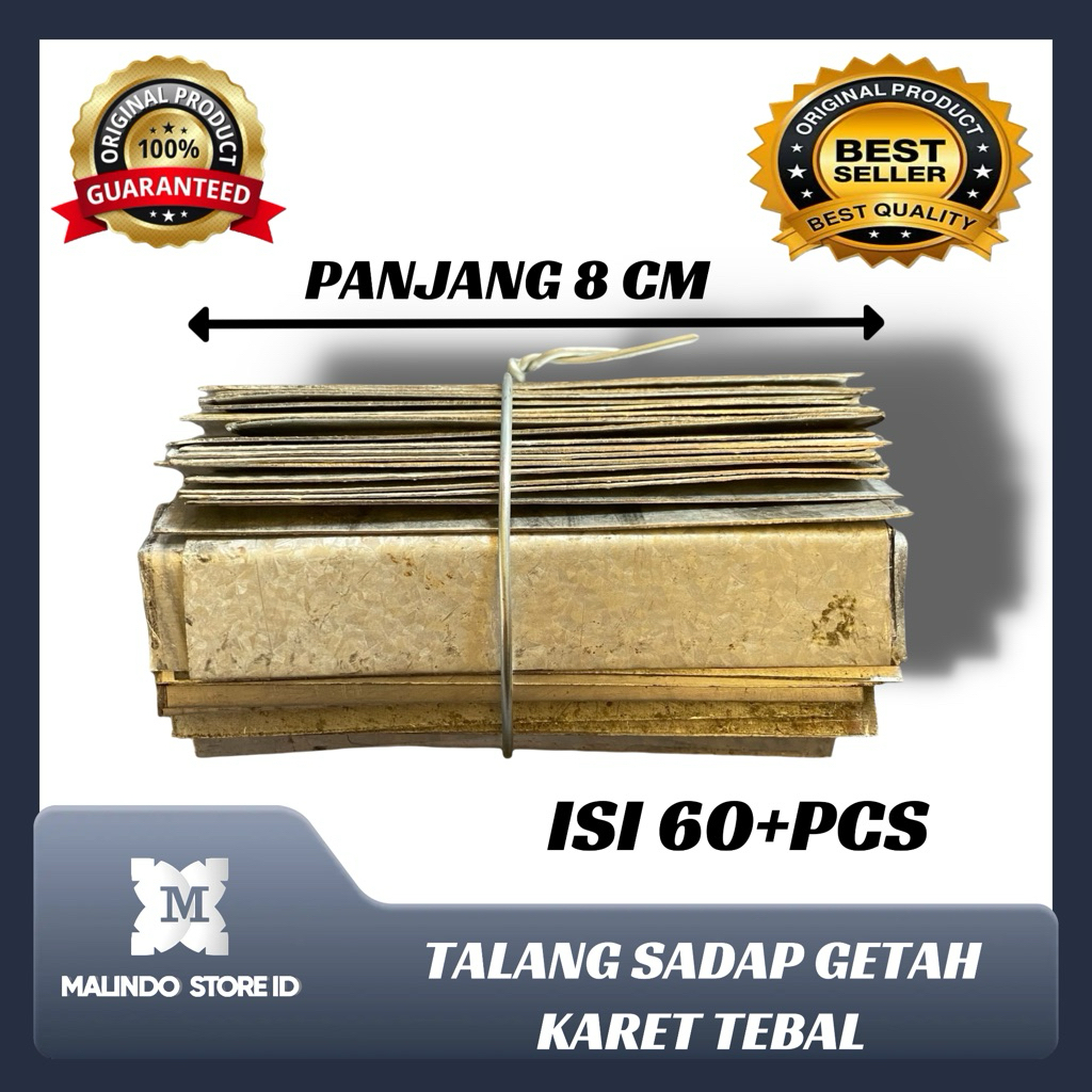 Talang Getah Karet, Talang Sadap Getah Karet Tebal