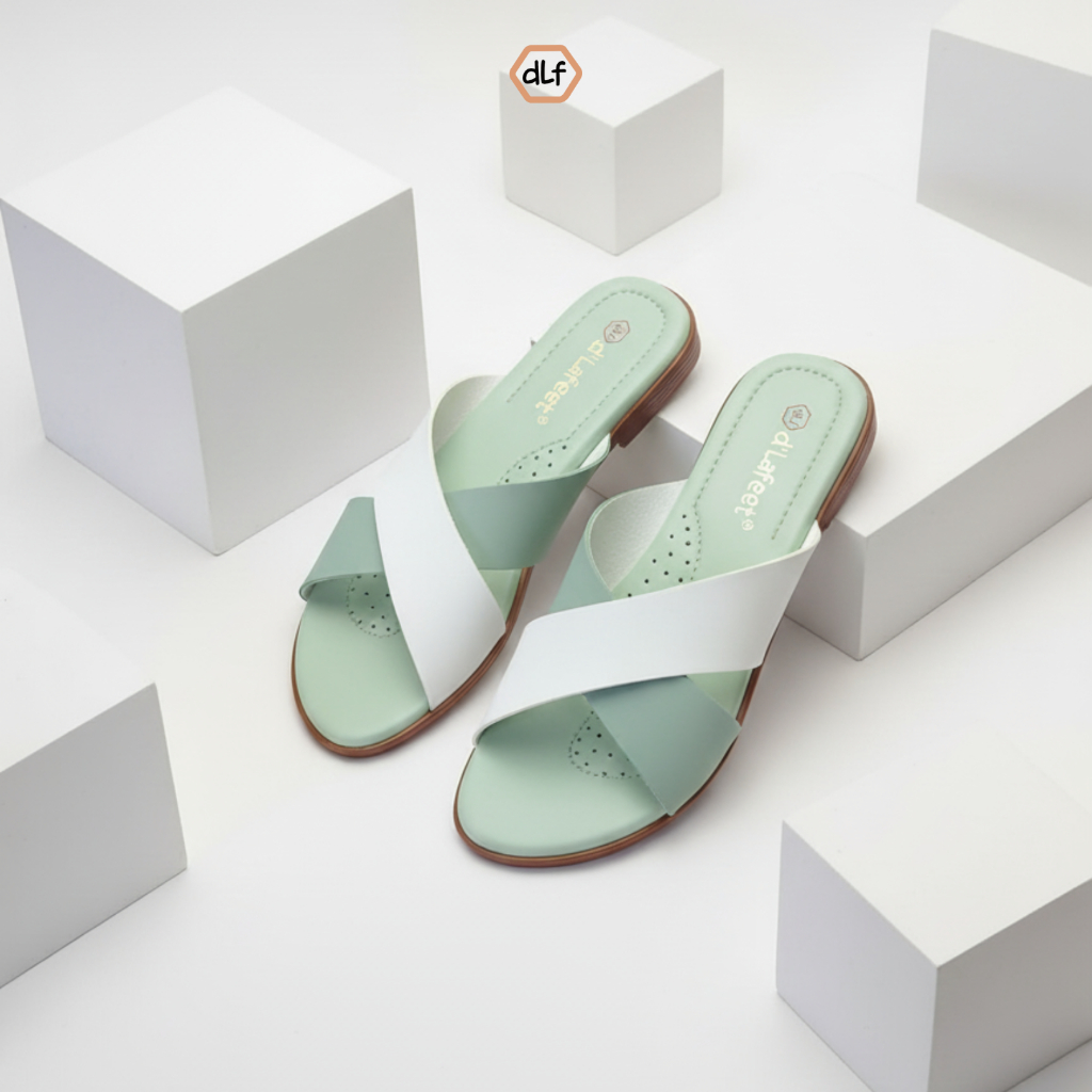 Dlafeet Slipper Sandal Wanita Decima Mint