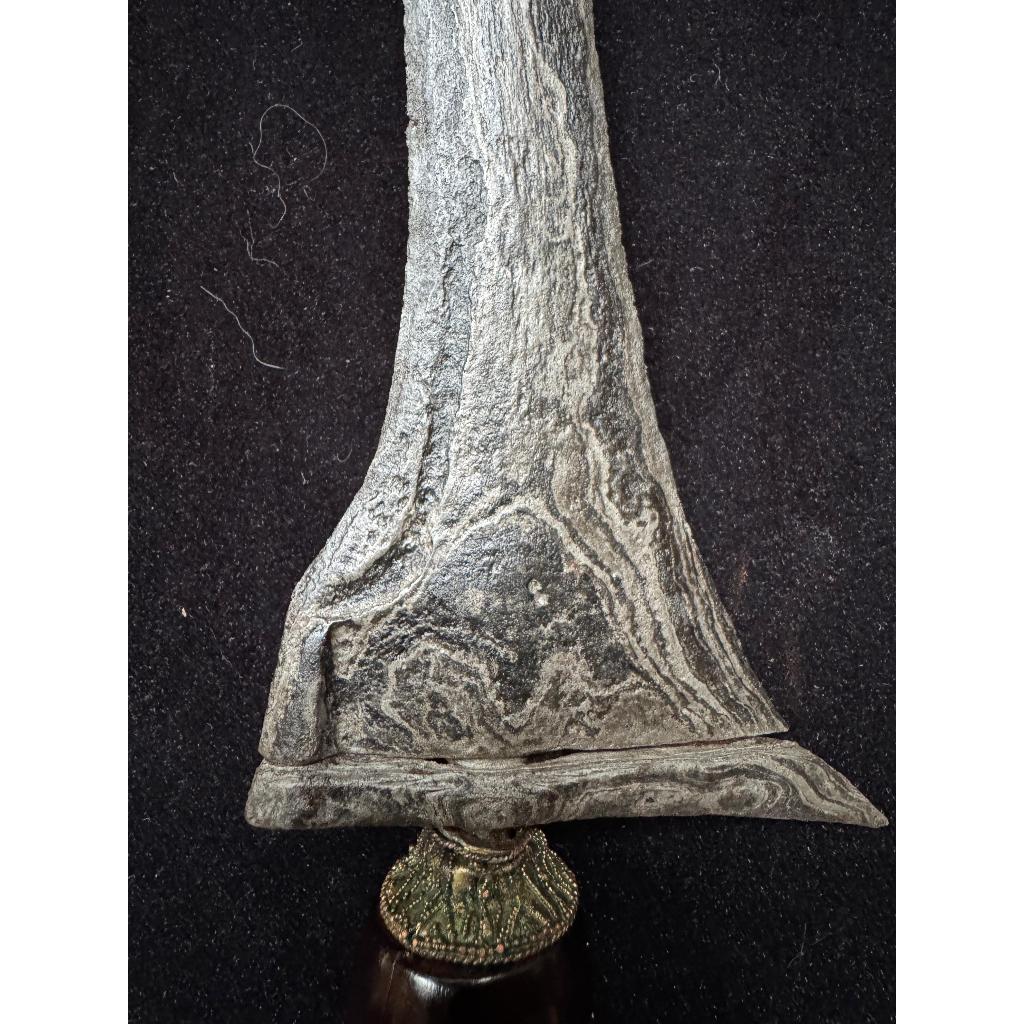 Keris Tilam Upih Tuban Pamor Rojo Gundolo Utuh Sepuh 34,5cm Original