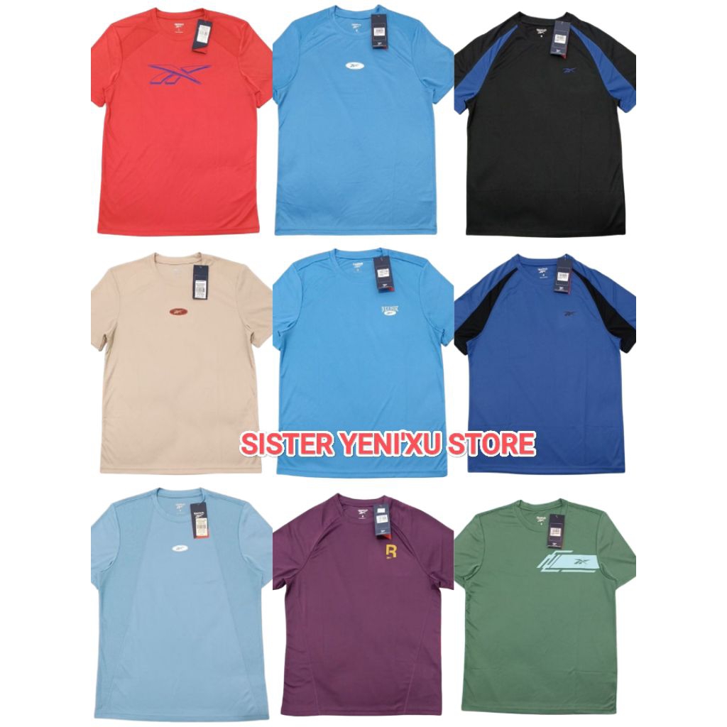 Kaos Reebok Pria Sports Dryfit Tshirt Men