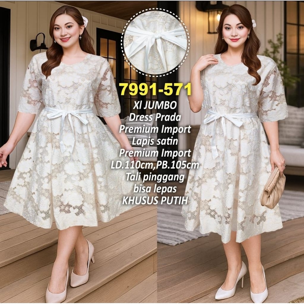 COD PREMIUM DRESS PRADA LD110-LD125 BAJU NATAL BAJU PESTA