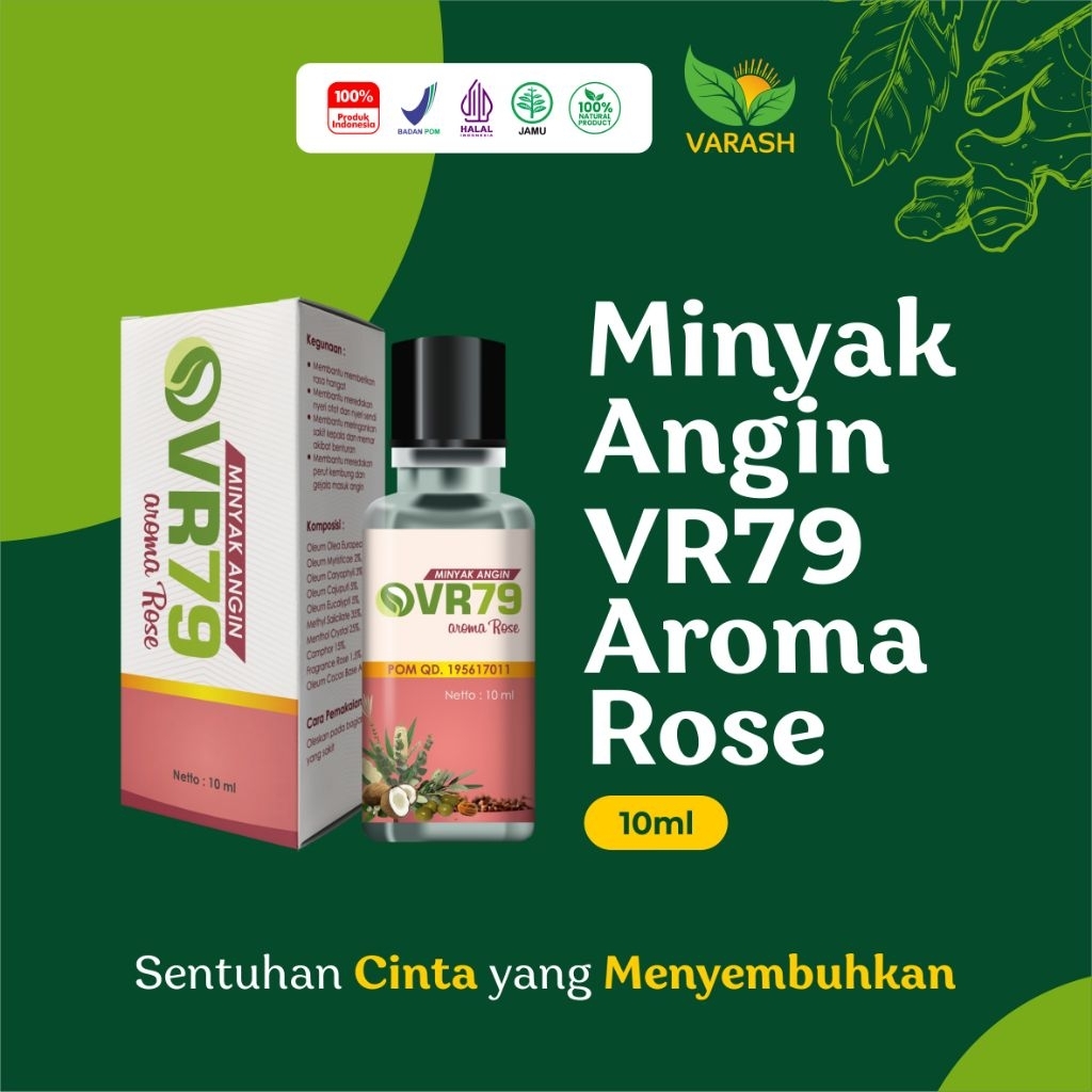 Varian Baru Minyak Angin VR79 Rose (Aroma Mawar)