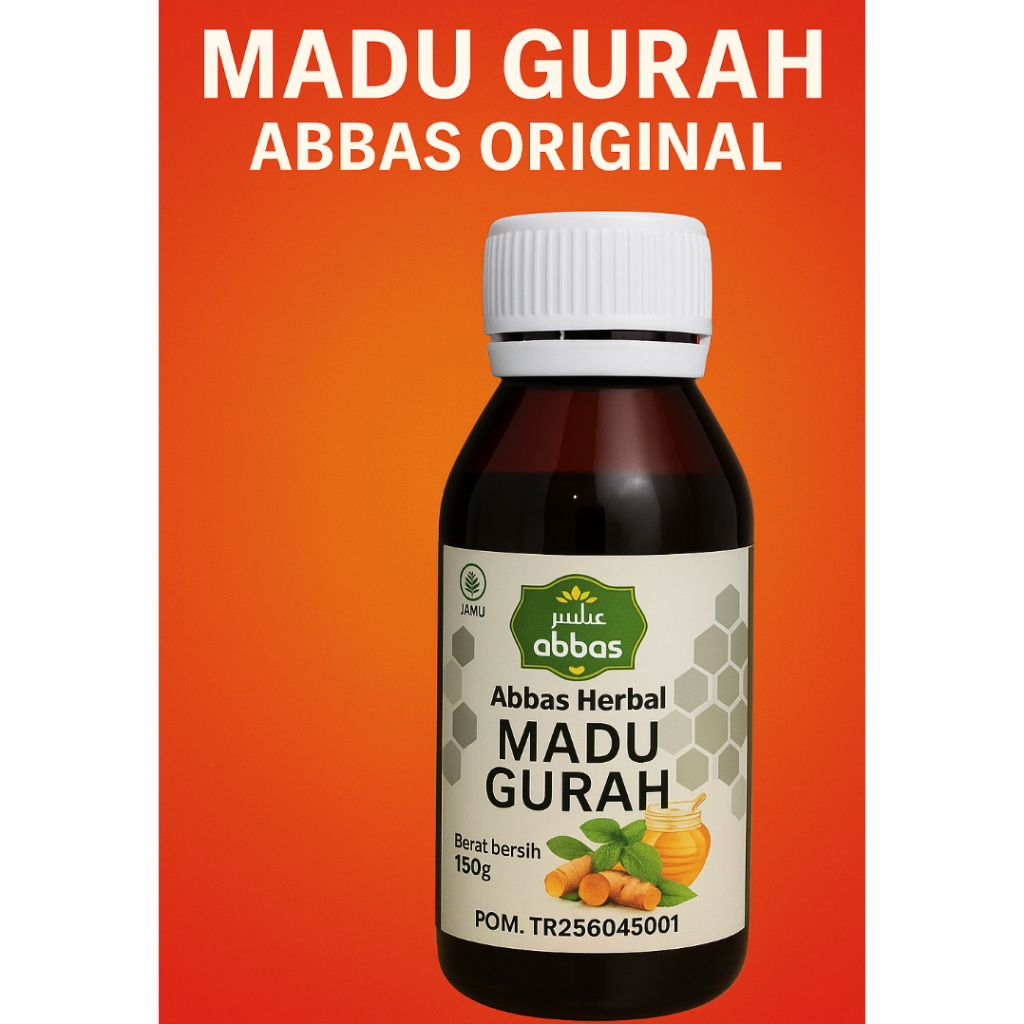 Madu Gurah Abbas Mengatasi Batuk, Pilek, Sesak Nafas Dll 150 Gram