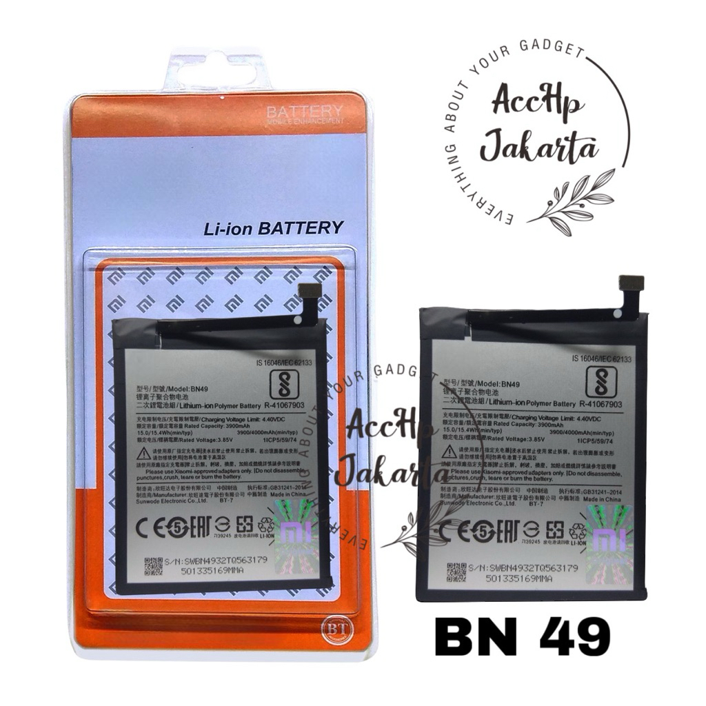 Baterai Batre Battery Redmi 7A BN 49 Original Battery Batrai Redmi 7 A BN49
