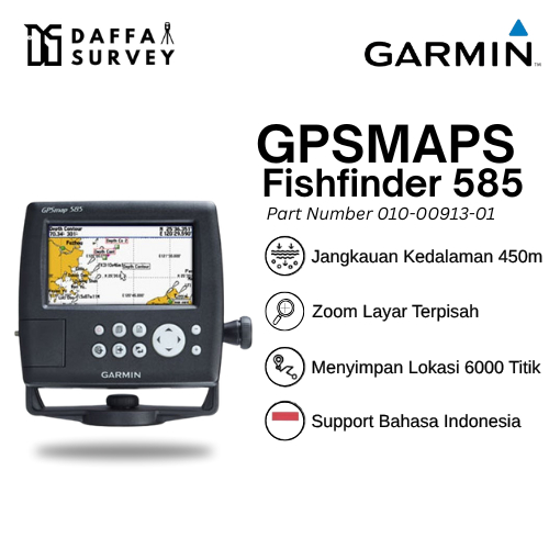 Garmin GPSMAPS Fishfinder 585 Second Lengkap