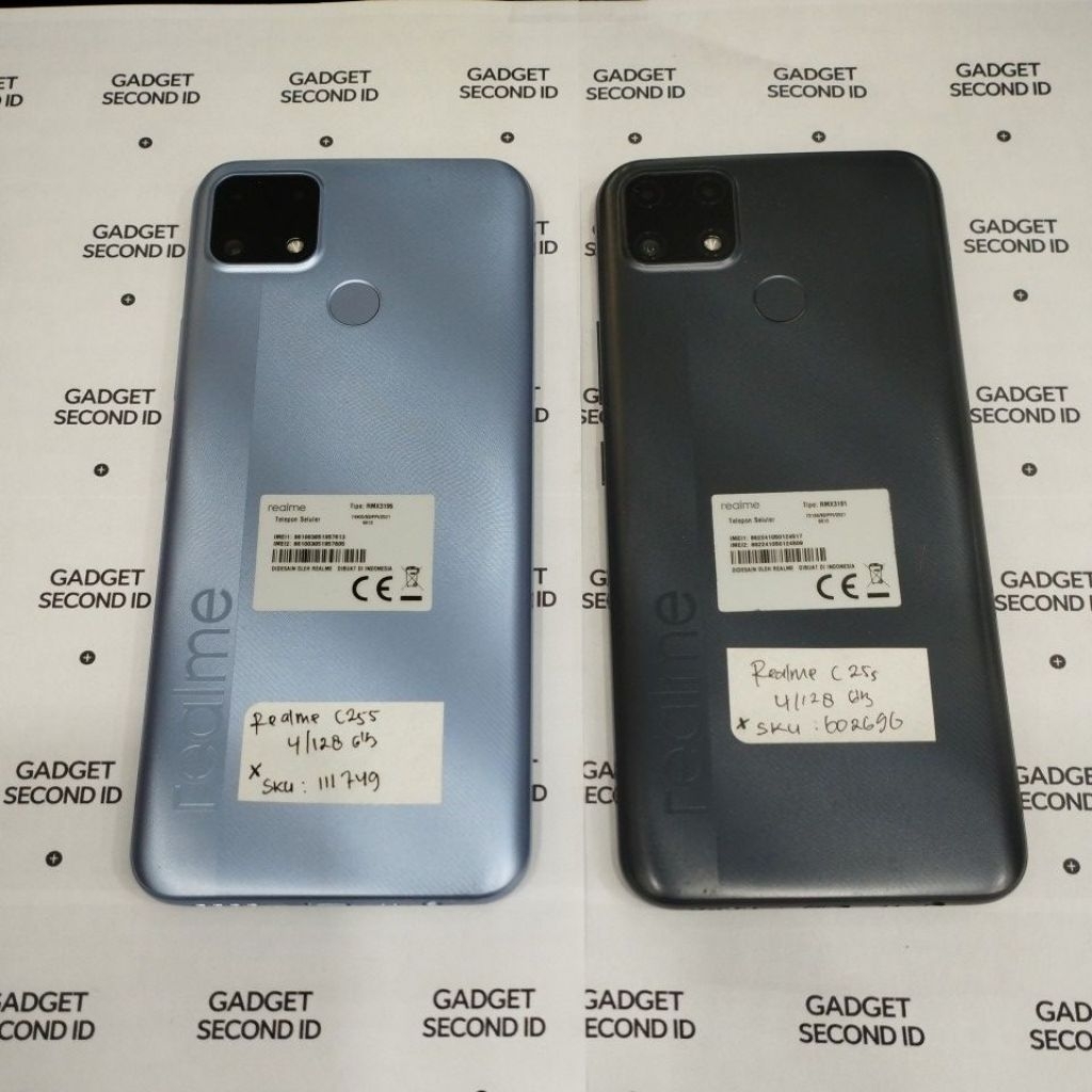 Handphone second realme c25s 4+128GB unit only.