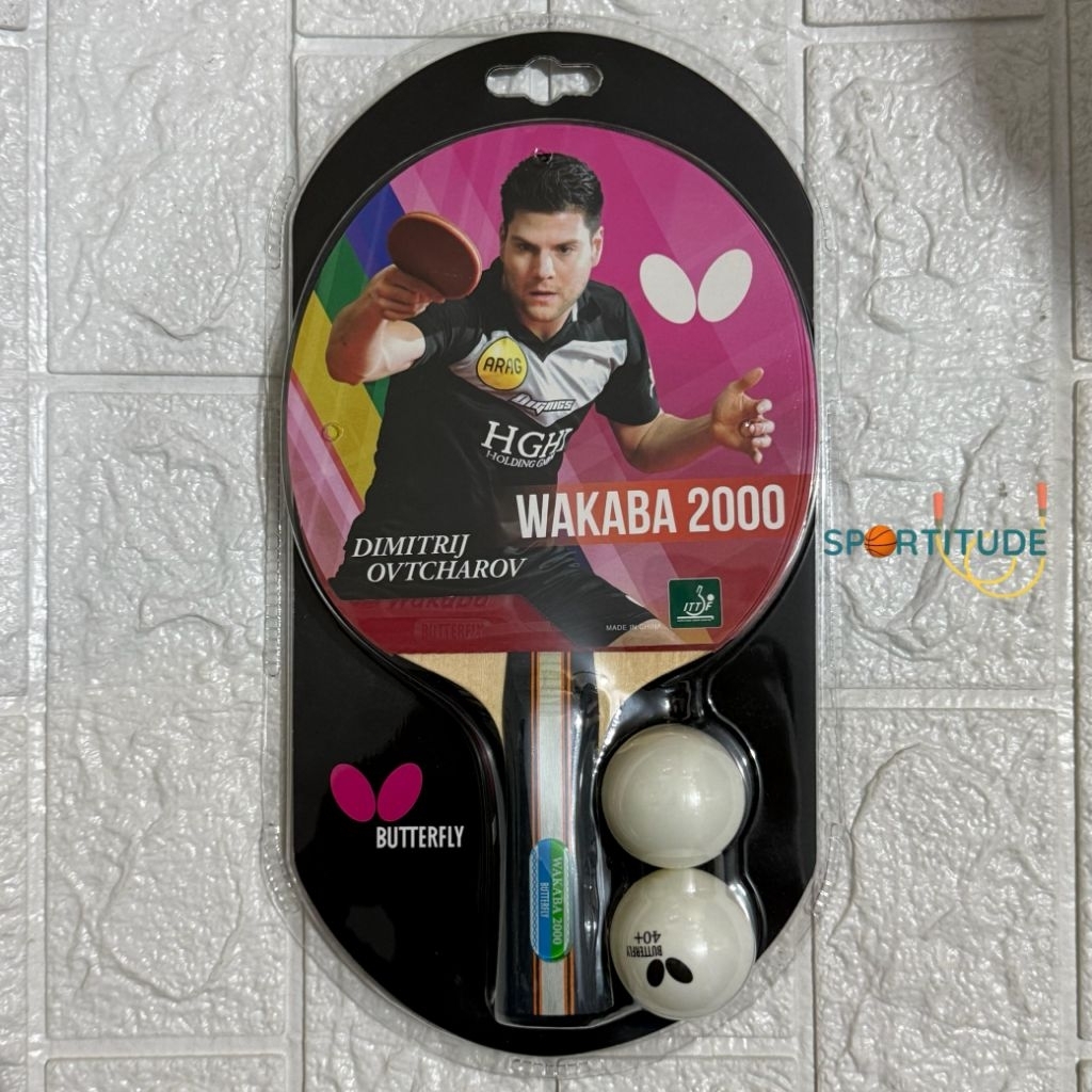 Bet Pingpong Bet Tenis Meja Bat Pingpong Butterfly WAKABA 2000 ORIGINAL