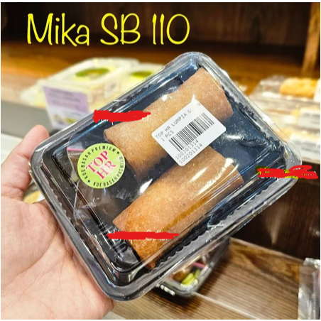 [isi50] Mika SB 110 Uk 12x9x4 cm / Mika Kue SB110 / Mika Kue Kotak Kecil / Mika Brownies Mini / Mika