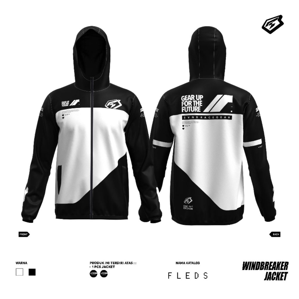 JAKET WINDBREAKER SVNX JAKET WATERPROOF FLEDS SERIES