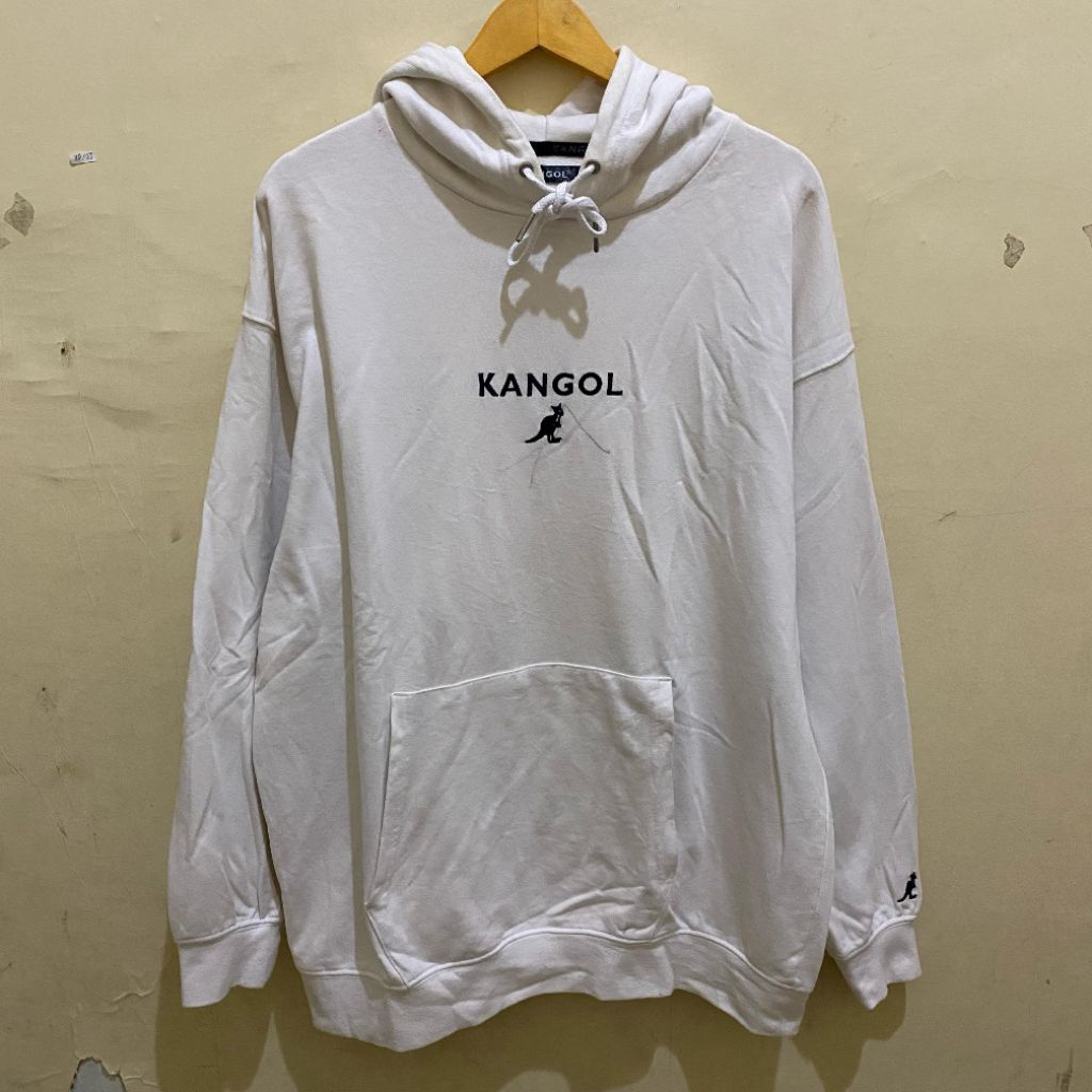 Kangol Born British hoodie center logo bordir original second Bekas murah. Jual hoodie Kangol origin