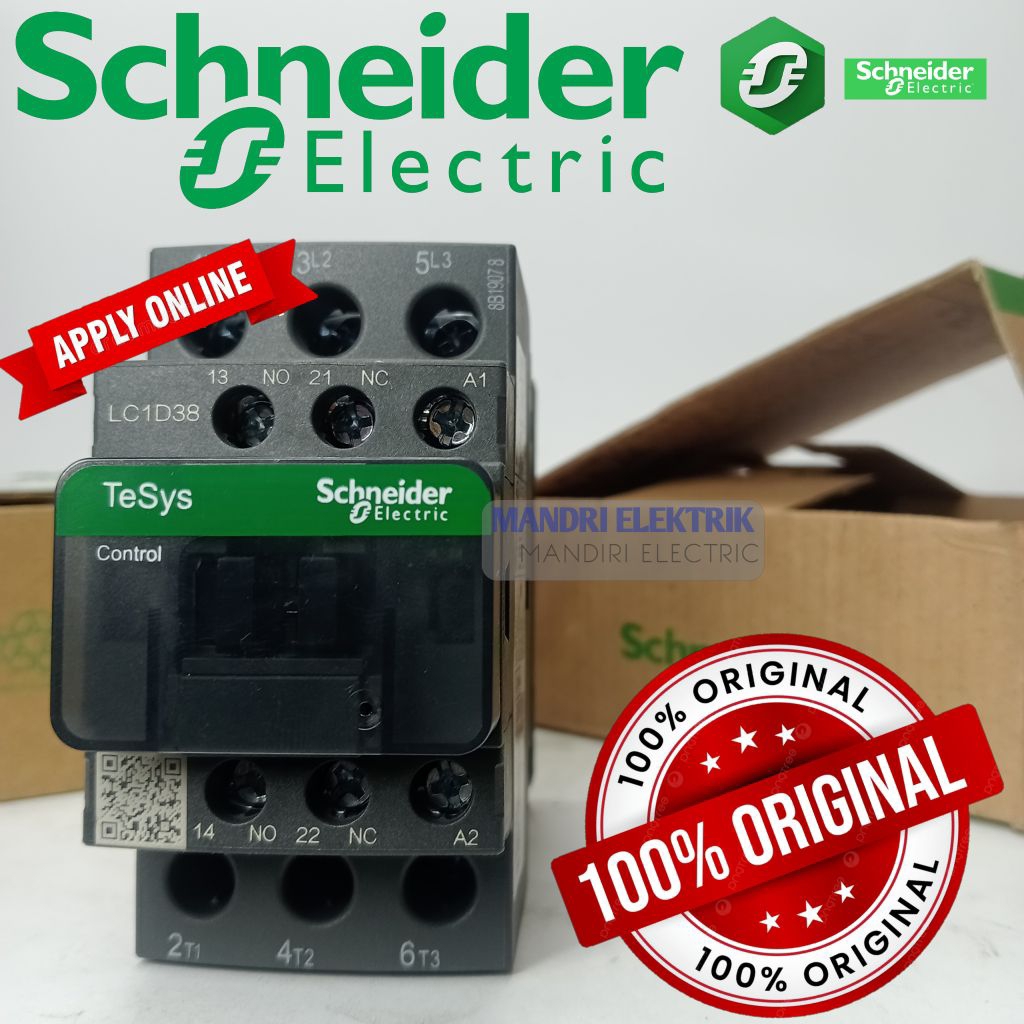 contactor/kontaktor Schneider LC1D38B7 lc1d38b7 24V 3p 38a kontaktor lc1d38b7 Schneider original