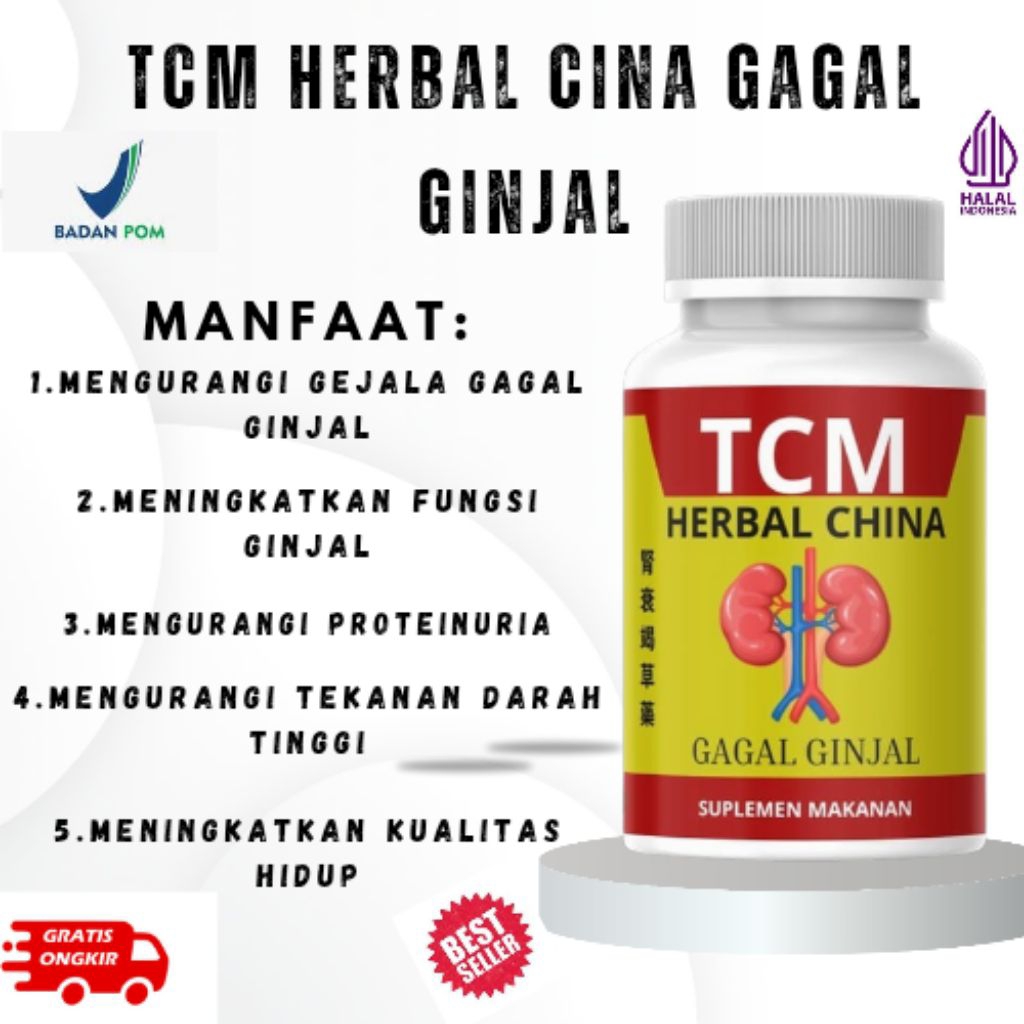 HERBAL CINA GAGAL GINJAL-meningkatkan fungsi ginjal-mengurangi kadar kreatinin-mengatasi gejala deng
