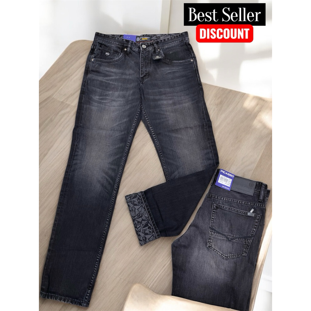 CELANA JEANS PANJANG | PICASSO | ORIGINAL | BAHAN TIDAK KARET |POLA SLIMFIT| KUALITAS PREMIUM | COD
