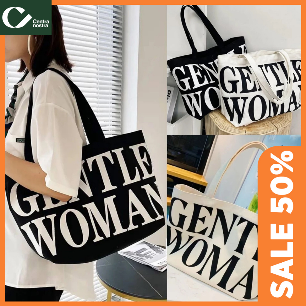 [PROMO PREMIUM] Gentle Woman Bag GW Tote Bag Gentle Woman Tote Bag Besar Tas Gentle Woman Big Size O