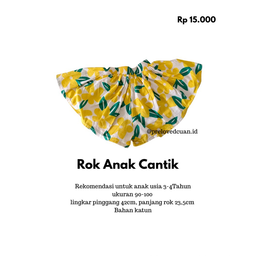 Rok Anak Perempuan Cantik