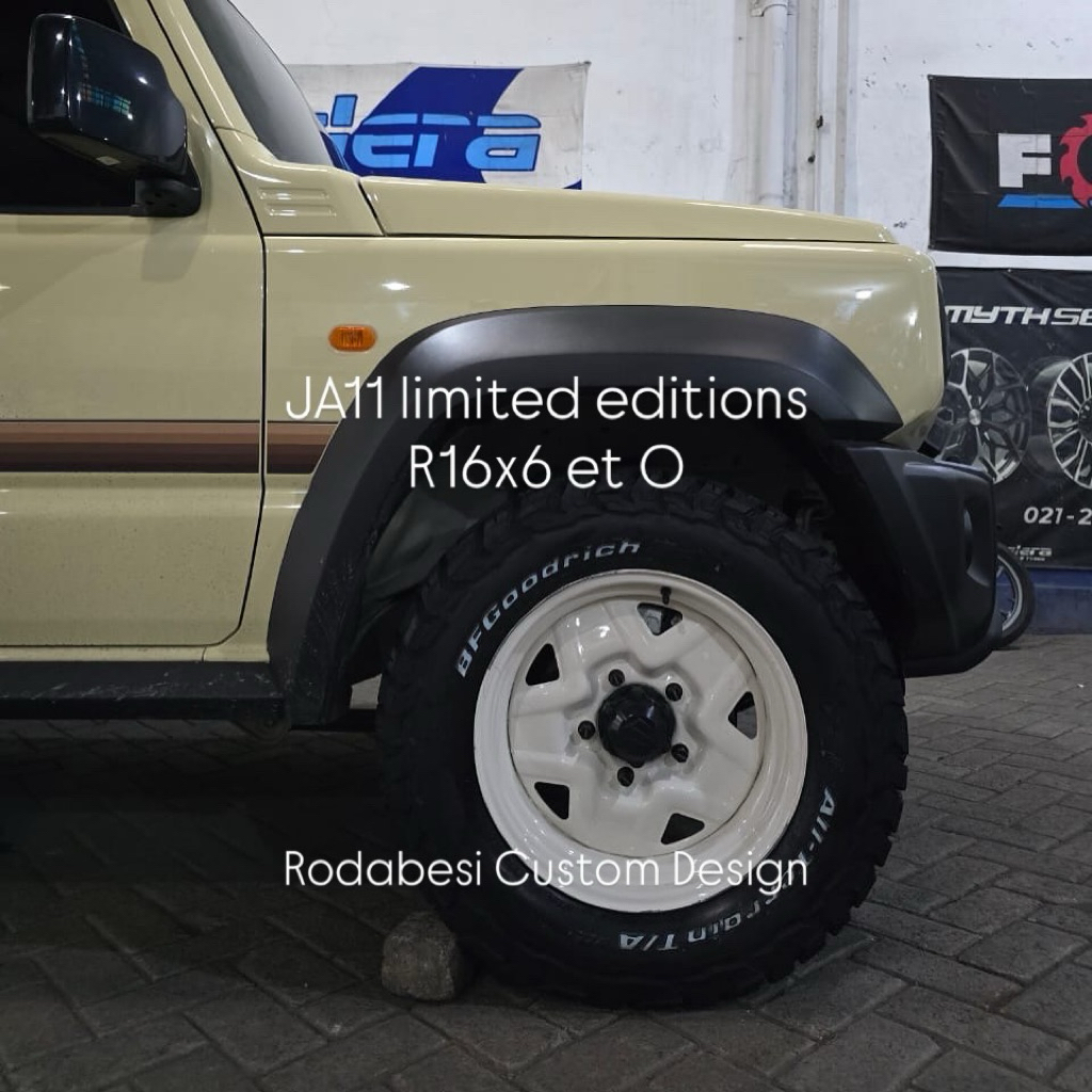 Velg Kaleng R16 lebar 6 lebar 6 limited Ja11 JB74 JC74 jimny katana willys vitara