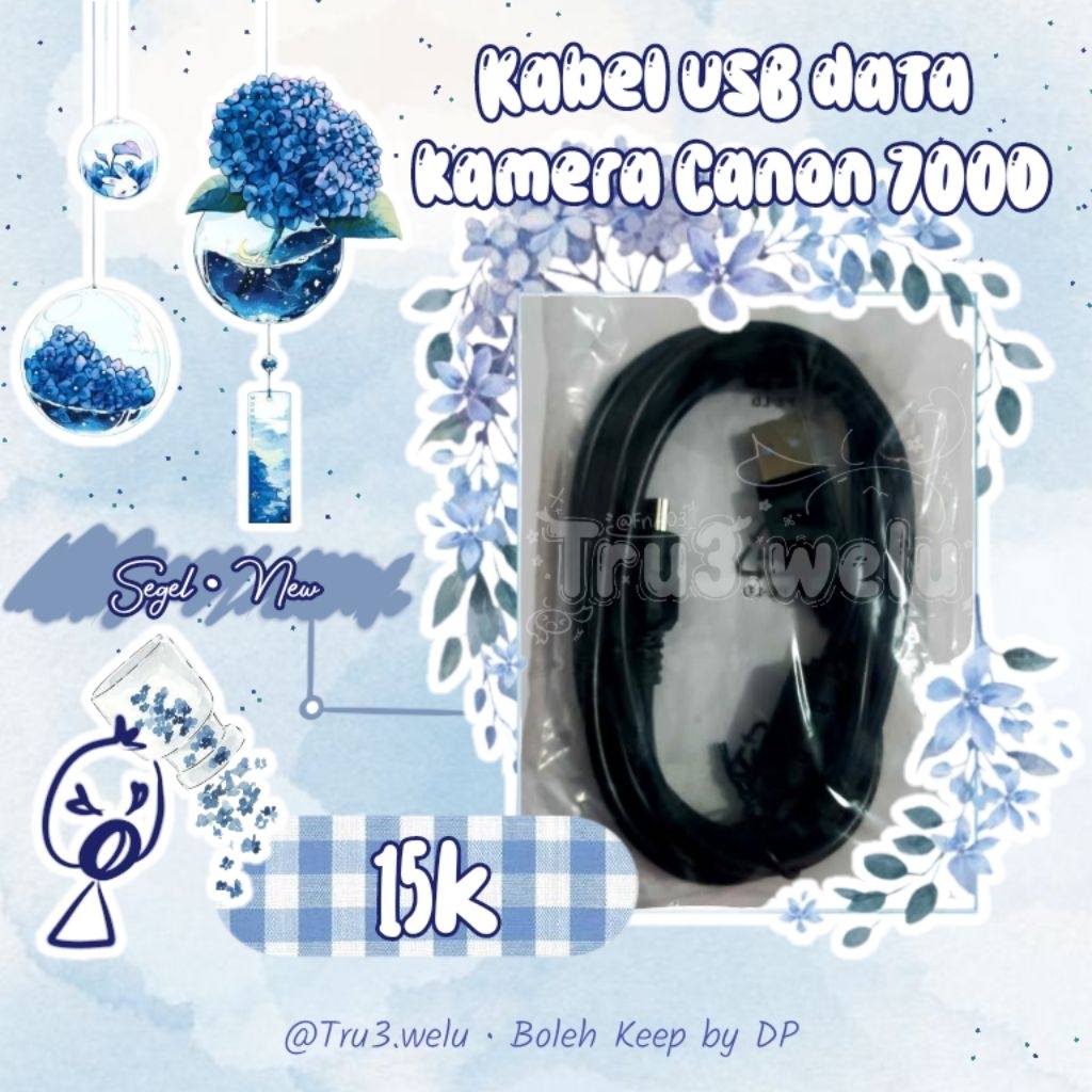 Kabel USB data kamera canon 700D