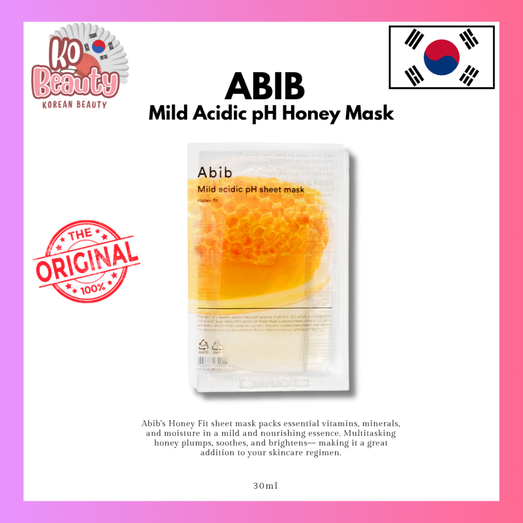 Masker Korea Abib Mild Acidic pH Sheet Mask #Honey Fit