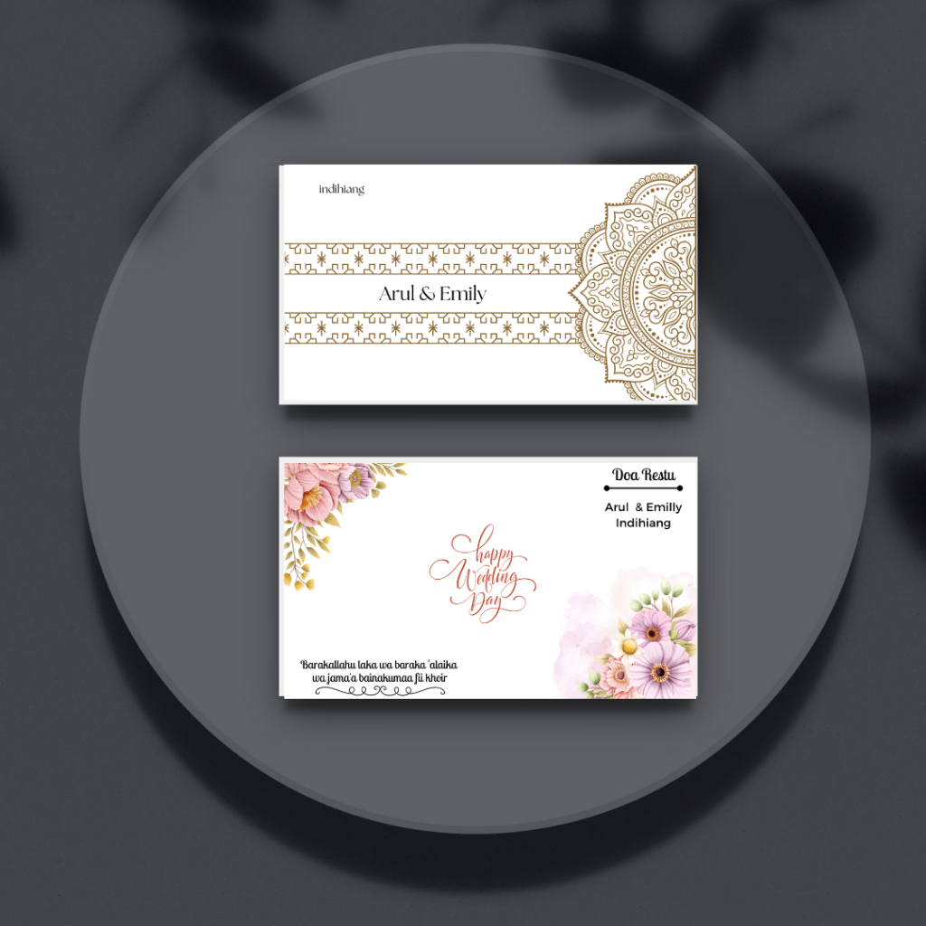 Amplop Kondangan Desain Elegan Premium – Amplop Uang Pernikahan Eksklusif 50PCS