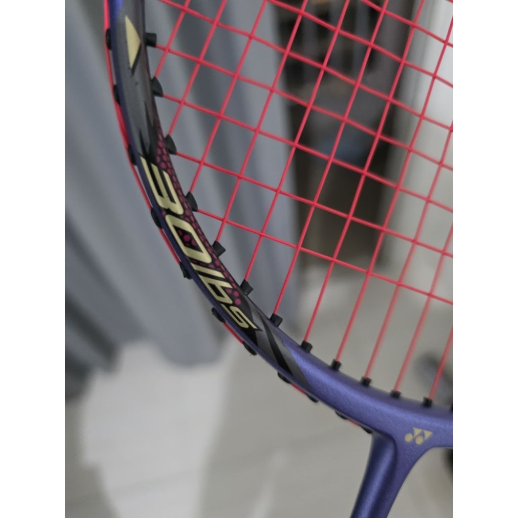 raket badminton yonex original asli yonex nanoray 70 light purple bagus mulus masih terlihat seperti