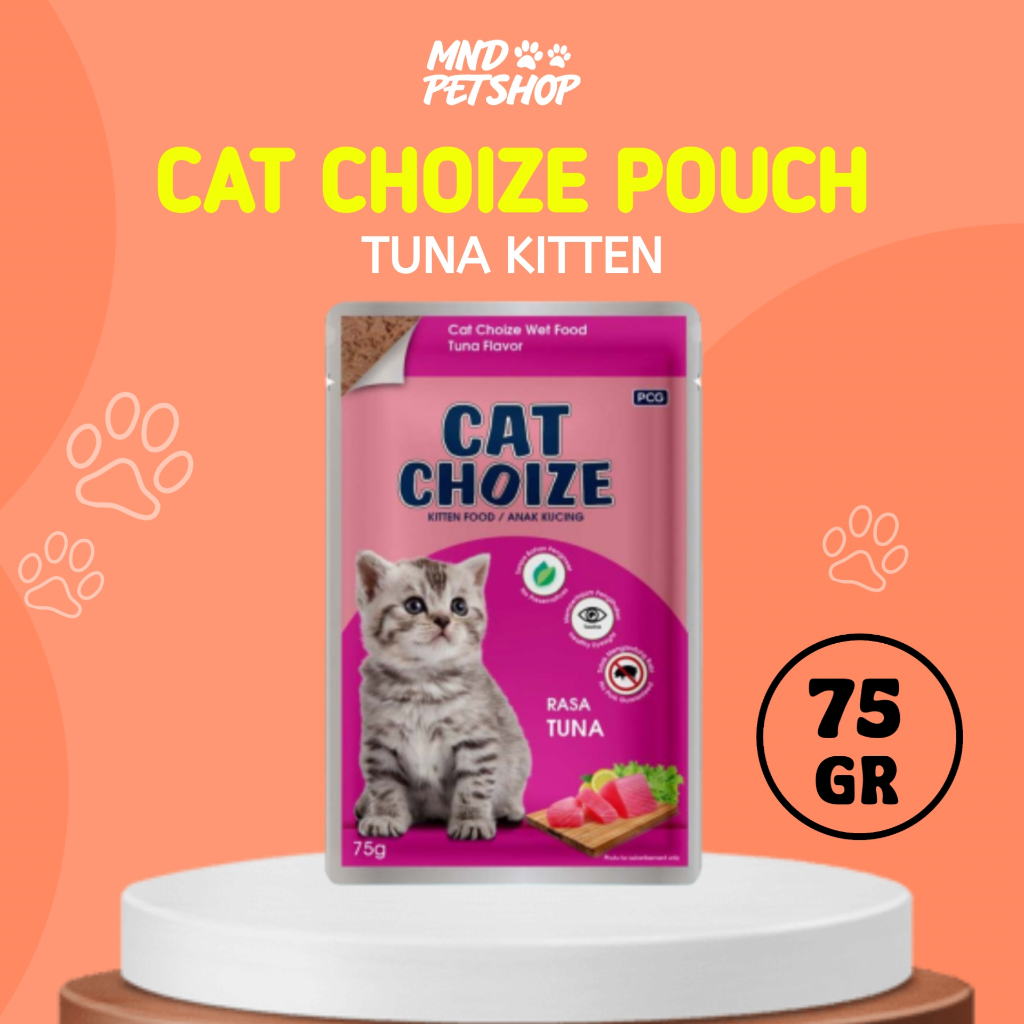 CAT CHOIZE POUCH TUNA KITTEN 75G - Makanan Kucing Basah Cat Choize Sachet Wet Food