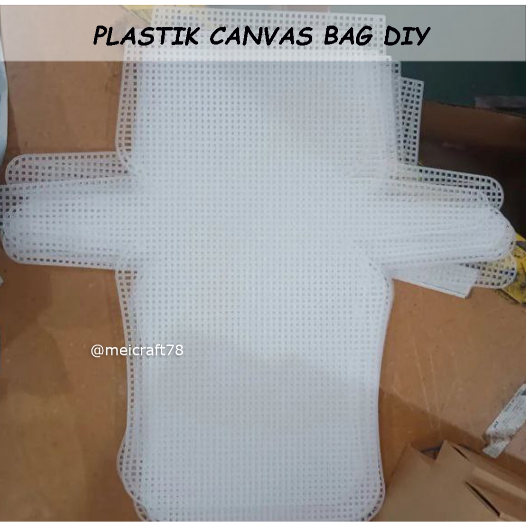 DIY BAG PLASTIC CANVAS / DIY TAS / DIY TAS PLASTIK CANVAS