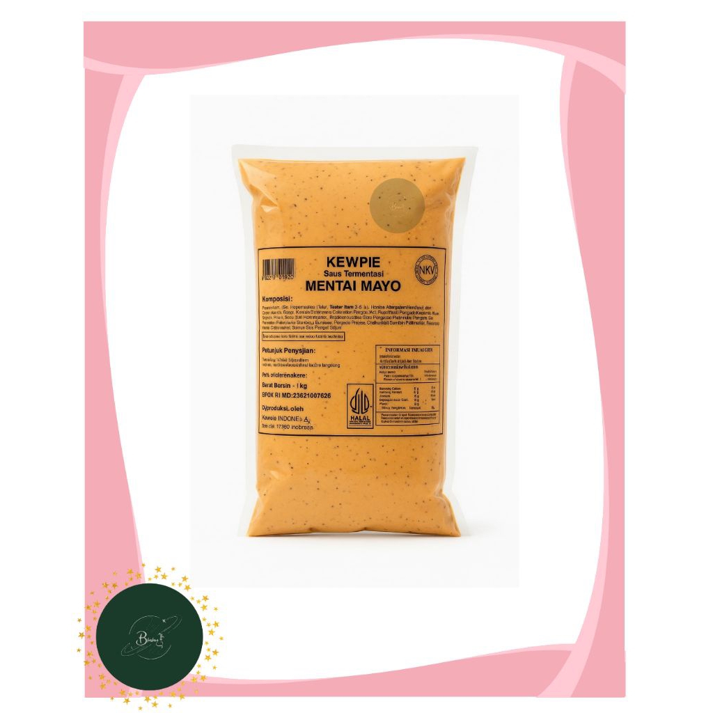 Kewpie Mentai Mayonaise/ Mayo /Mentai Mayo / Mayonaise jepang 1 kg