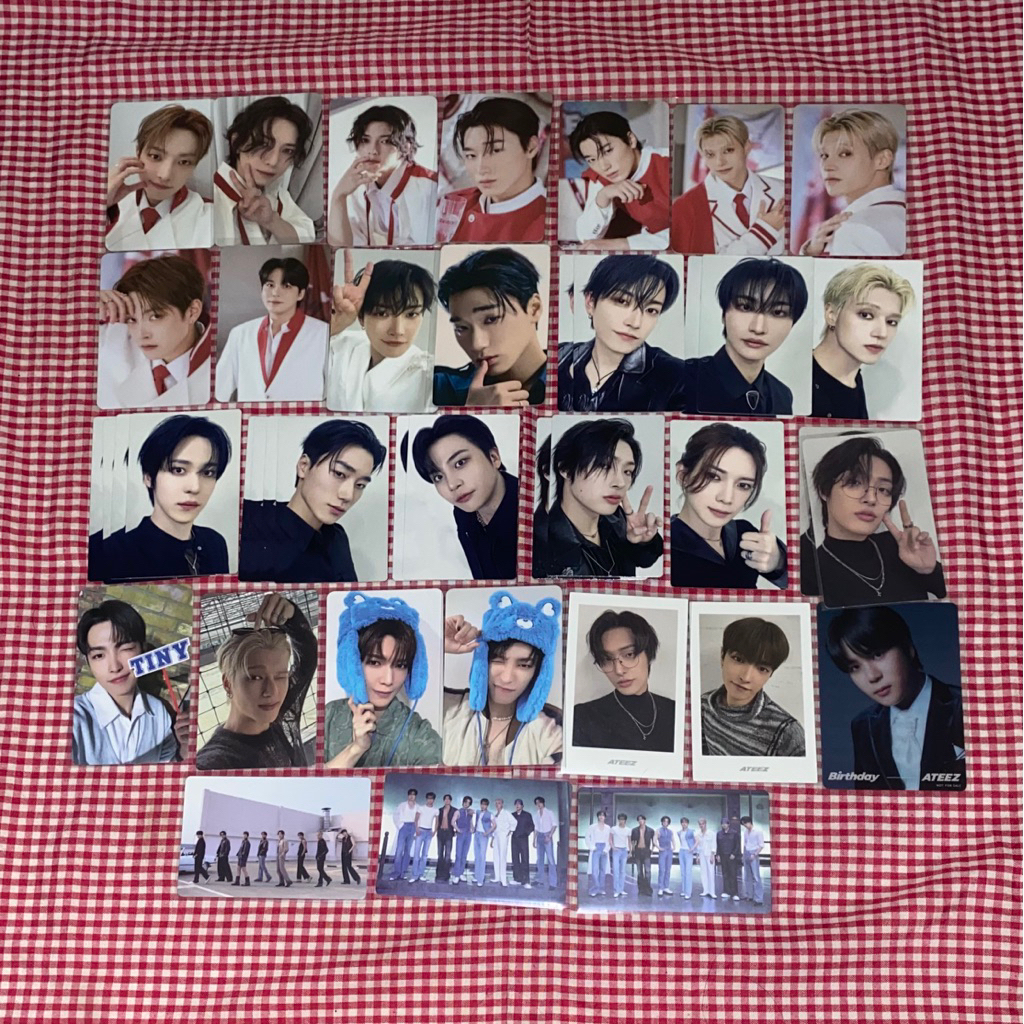 READY STOCK - Photocard PC ATEEZ official Hongjoong Seonghwa Yunho Yeosang San Mingi Wooyoung Jongho