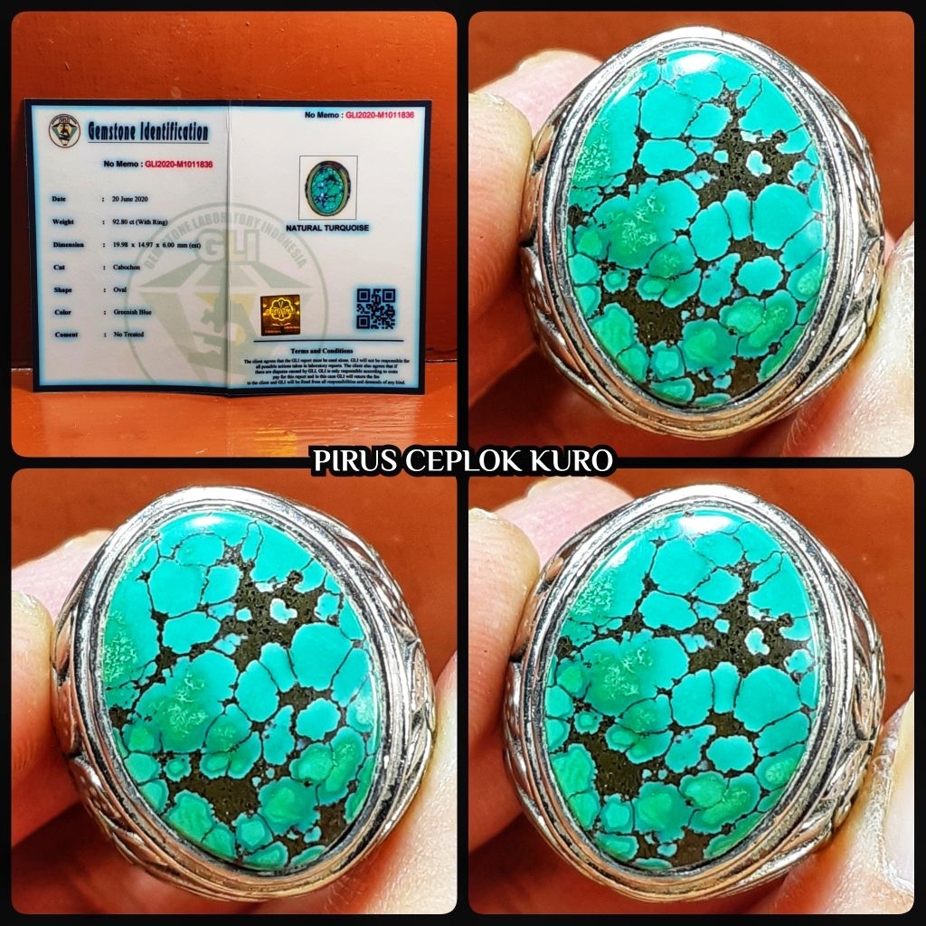 batu pirus ceplok kuro asli persia iran