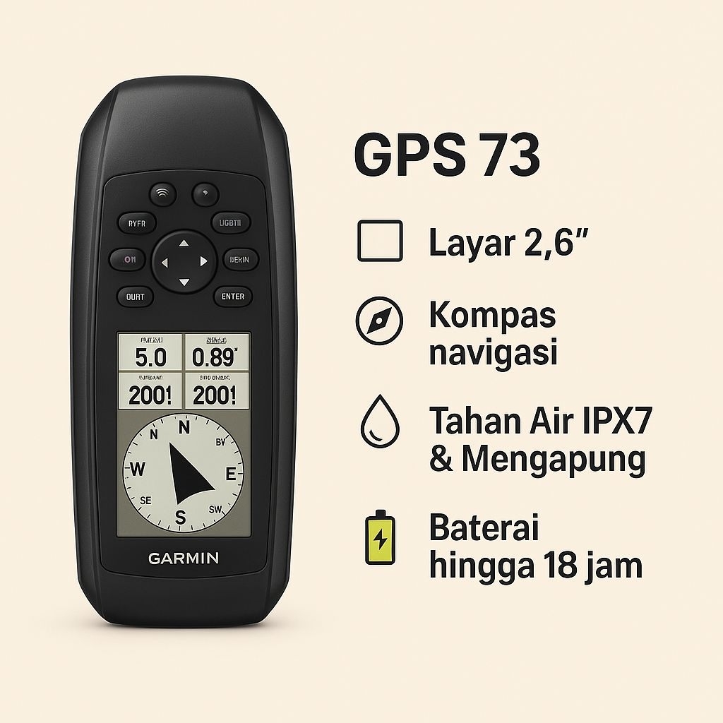 gps garmin 73 baru