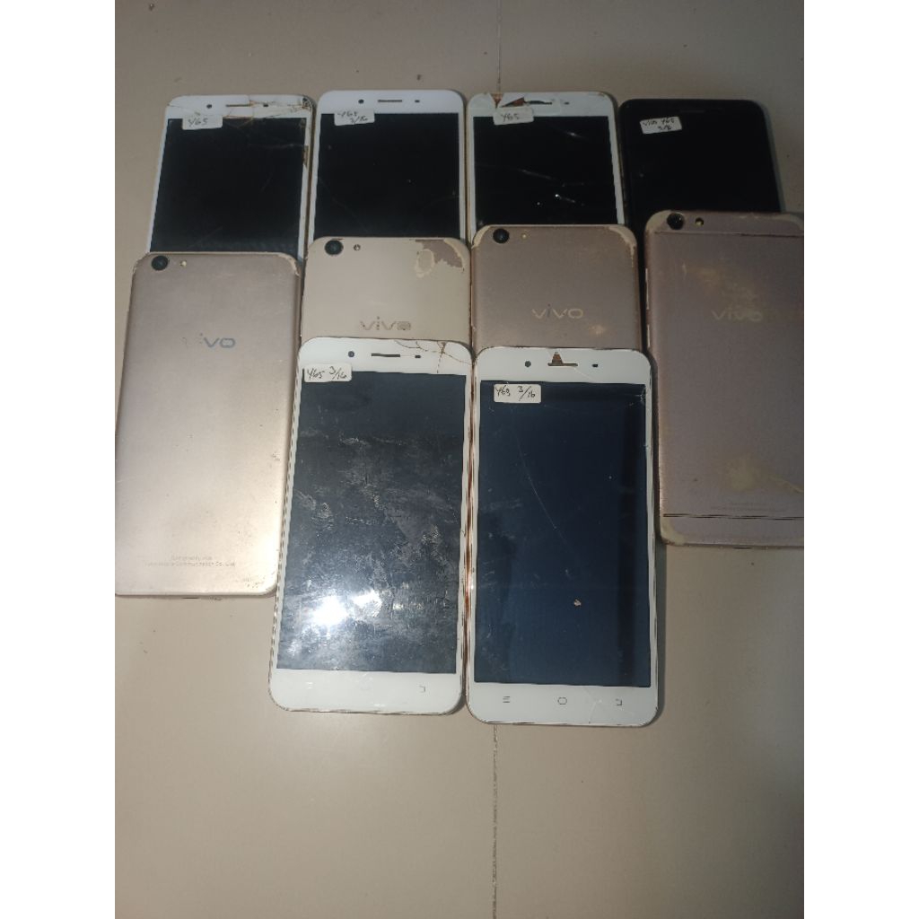 mesin hp Vivo Y65 minus Elsidi ( Unit ) sudah tested & terjamiin normal 95% original